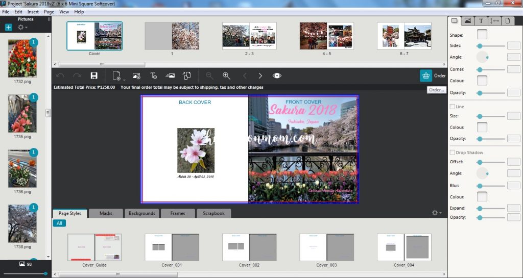 Photobook Designer App Screenshot