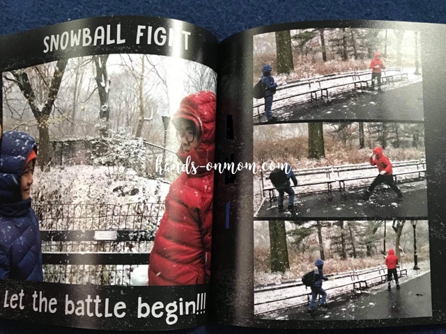 snowball fight at NY Central Park